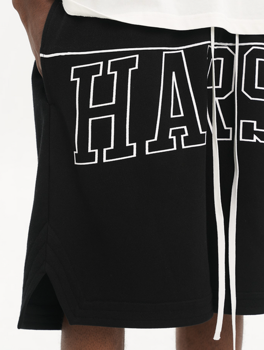 Harsh and Cruel Logo Loose Basketball Shorts
