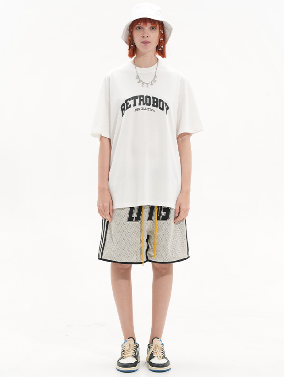 Harsh and Cruel Drawstrings Embroidered Basketball Shorts