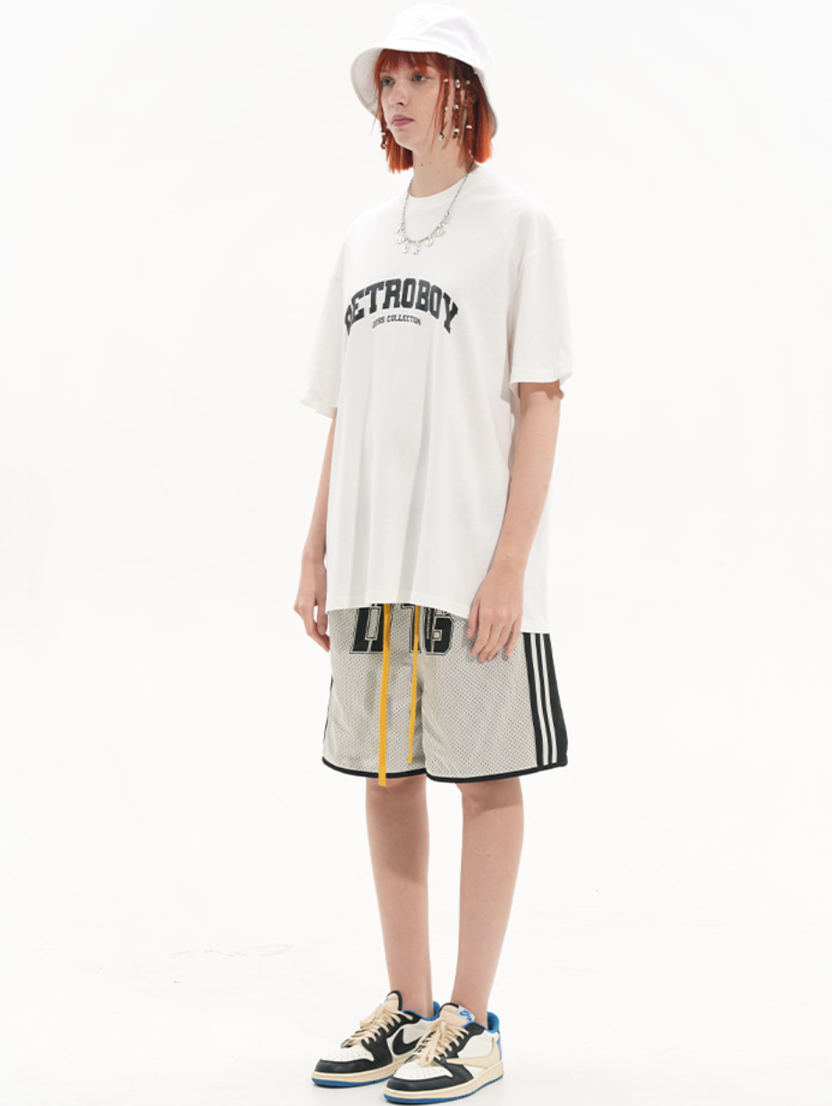 Harsh and Cruel Drawstrings Embroidered Basketball Shorts