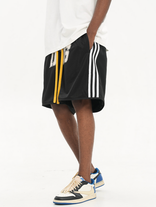 Harsh and Cruel Drawstrings Embroidered Basketball Shorts
