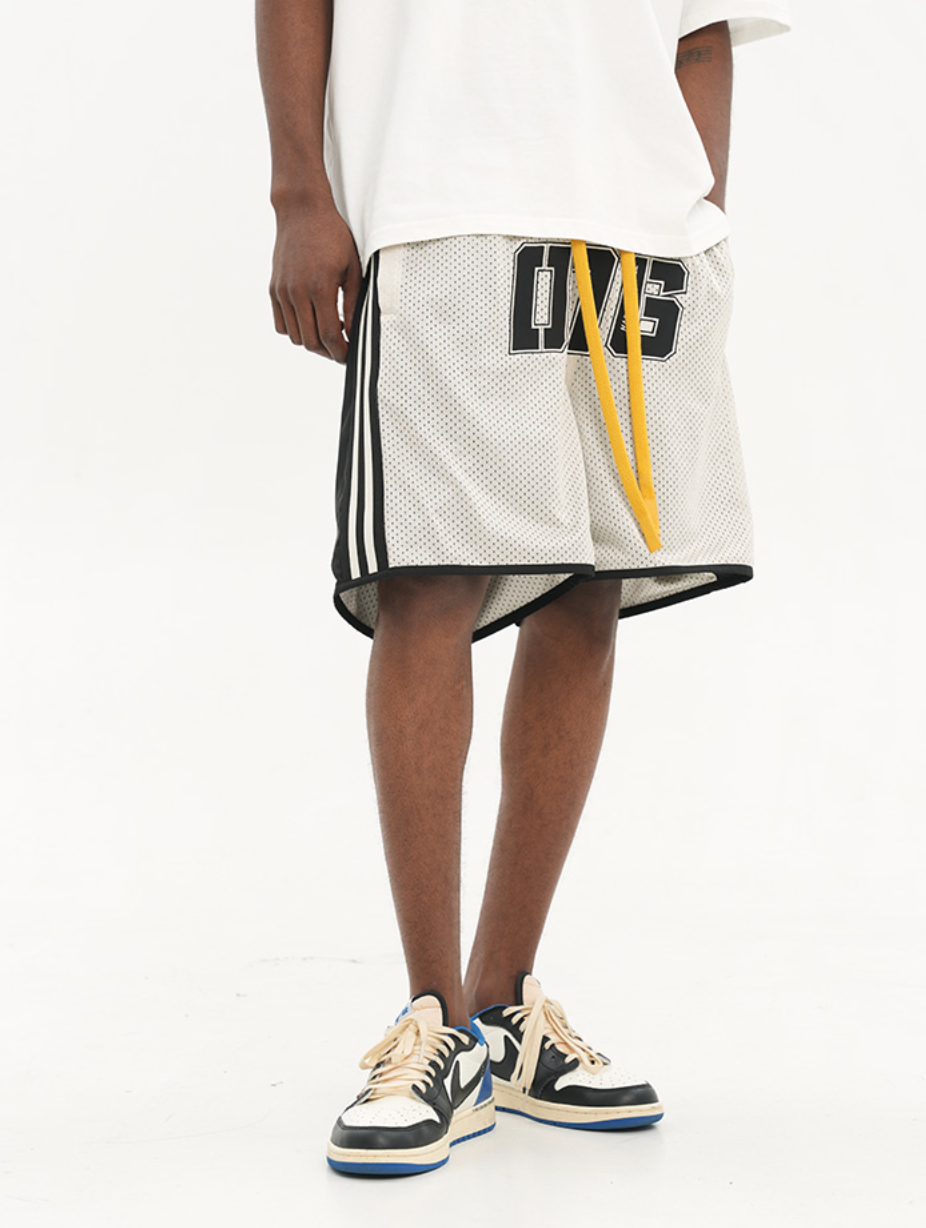 Harsh and Cruel Drawstrings Embroidered Basketball Shorts
