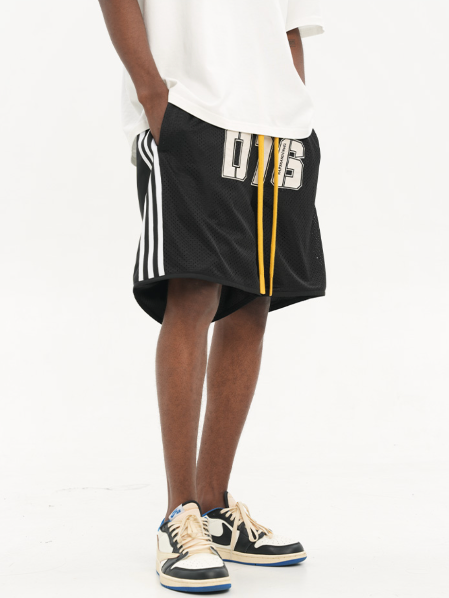 Harsh and Cruel Drawstrings Embroidered Basketball Shorts