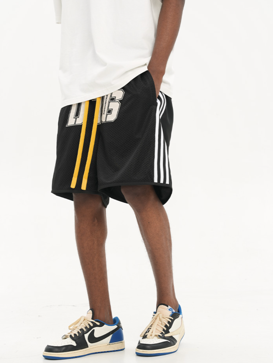 Harsh and Cruel Drawstrings Embroidered Basketball Shorts