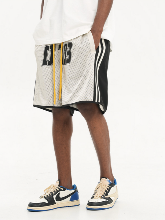 Harsh and Cruel Drawstrings Embroidered Basketball Shorts
