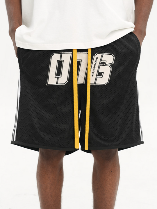 Harsh and Cruel Drawstrings Embroidered Basketball Shorts