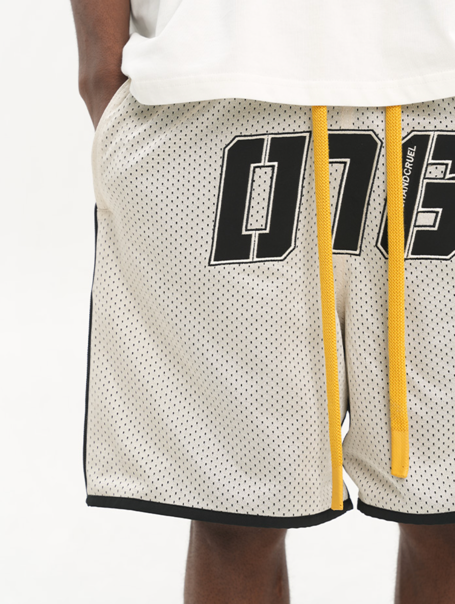 Harsh and Cruel Drawstrings Embroidered Basketball Shorts