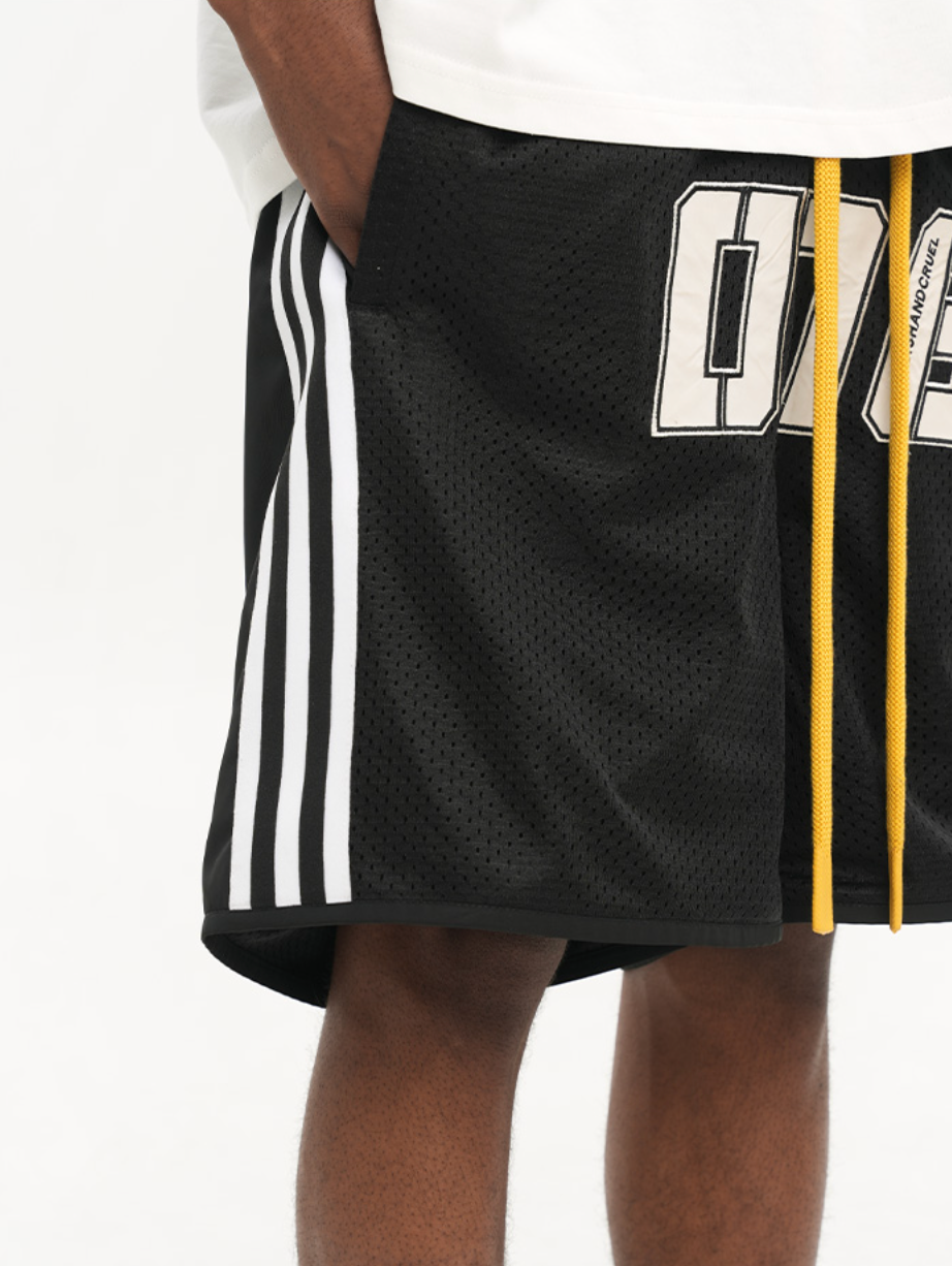 Harsh and Cruel Drawstrings Embroidered Basketball Shorts