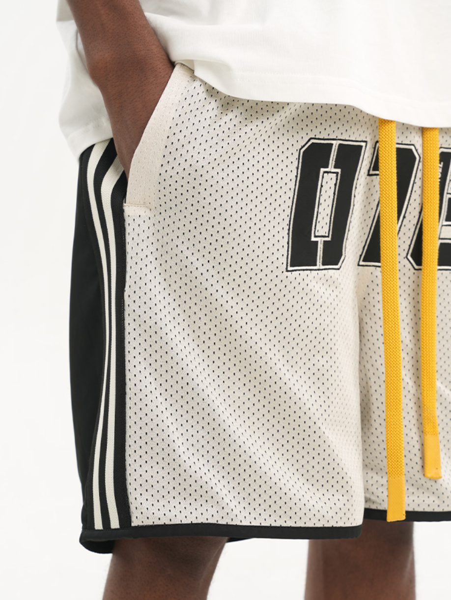 Harsh and Cruel Drawstrings Embroidered Basketball Shorts