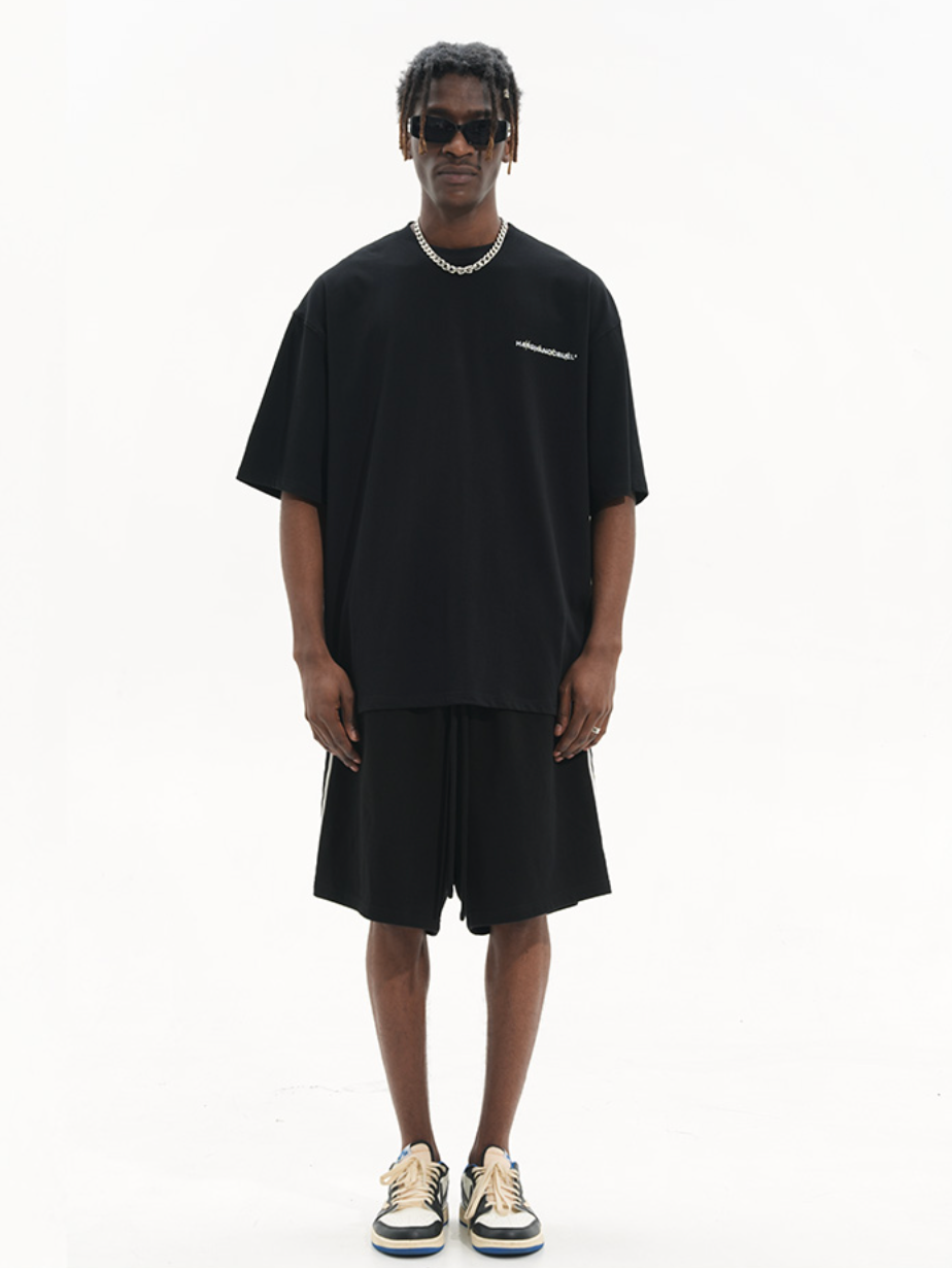 Harsh and Cruel Side Striped Basic Loose Shorts