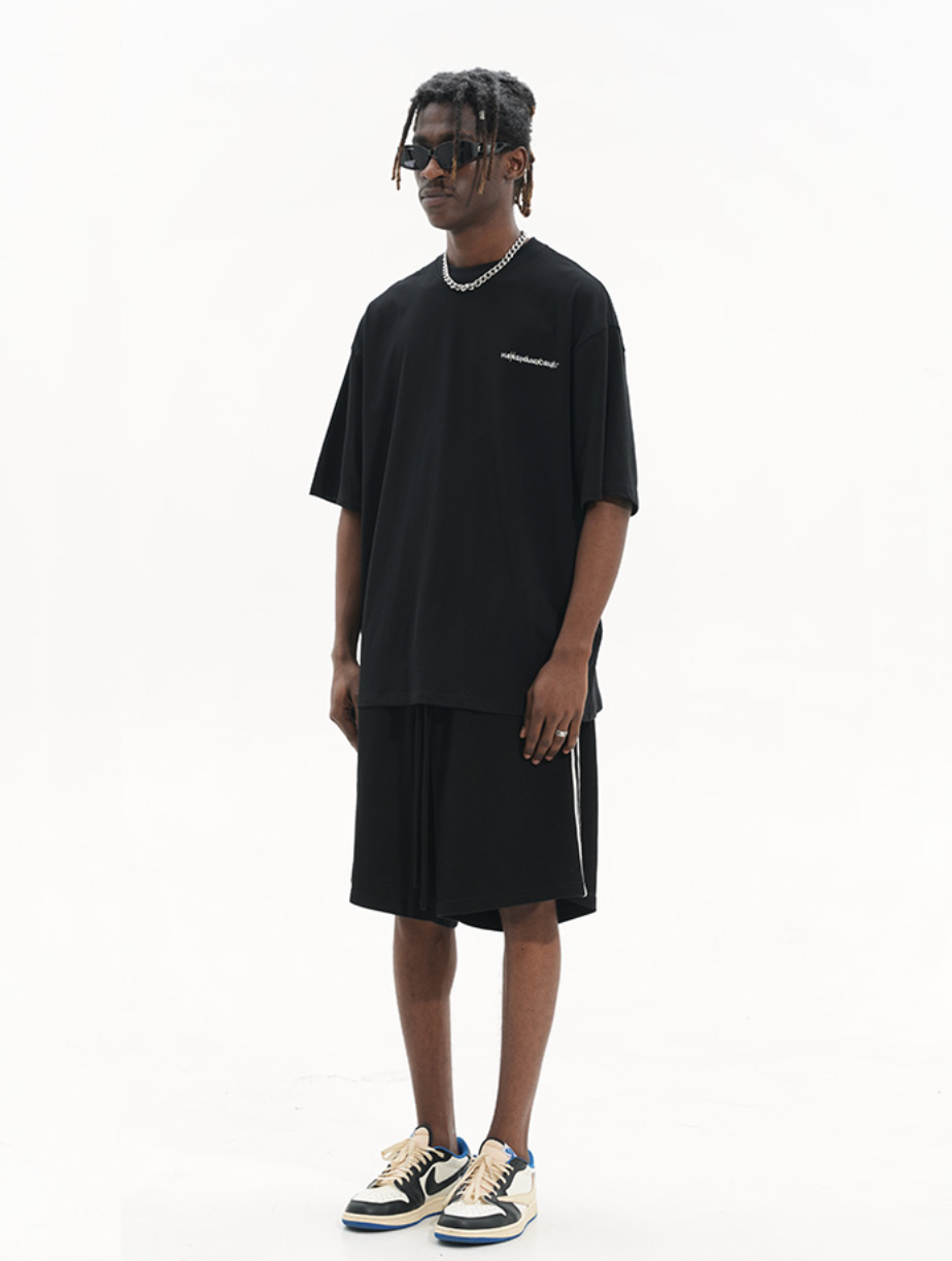 Harsh and Cruel Side Striped Basic Loose Shorts