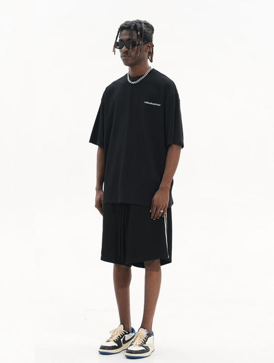 Harsh and Cruel Side Striped Basic Loose Shorts