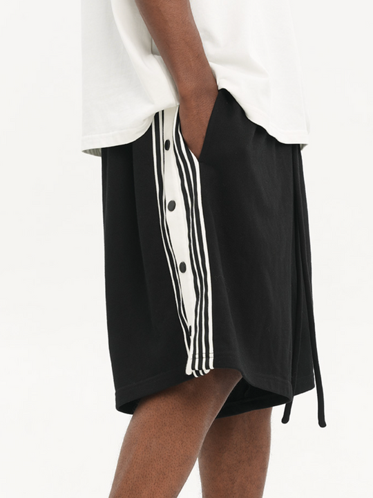 Harsh and Cruel Side Striped Basic Loose Shorts