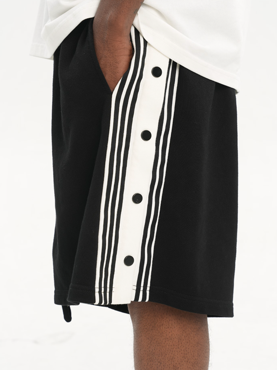 Harsh and Cruel Side Striped Basic Loose Shorts