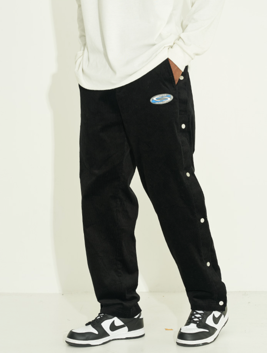 Harsh and Cruel Side Breasted Corduroy Trousers