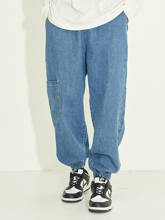 Harsh and Cruel Multi Pocket Casual Denim Trousers