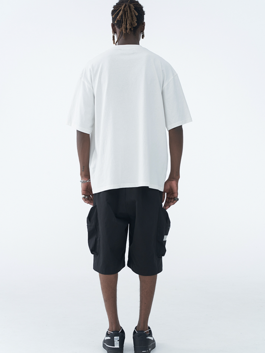 Harsh and Cruel PVC Stitching Pleated Functional 3D Large Pocket Shorts