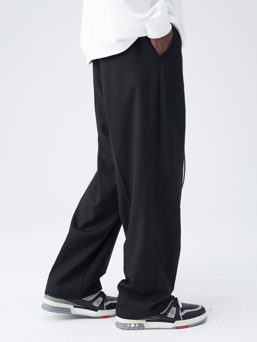 Harsh and Cruel Carabiner Pleated Loose Suit Trousers