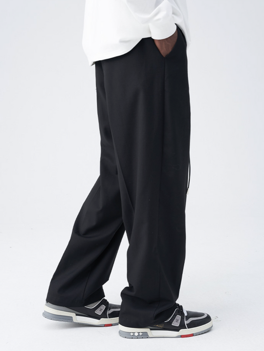 Harsh and Cruel Carabiner Pleated Loose Suit Trousers