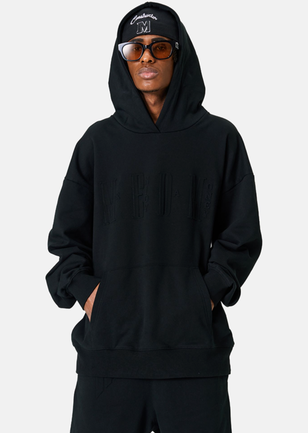 MEDM Embossed Letter Logo Hoodie