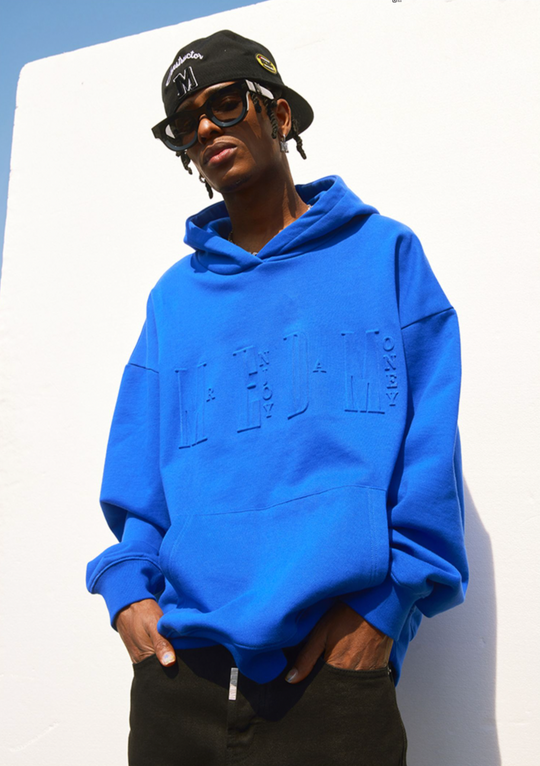 MEDM Embossed Letter Logo Hoodie