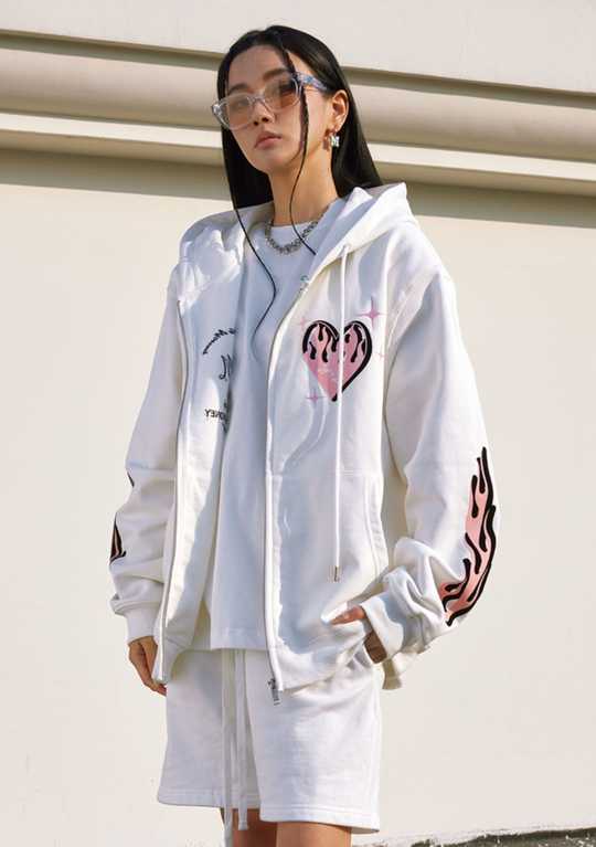MEDM Love Zipper Hoodie