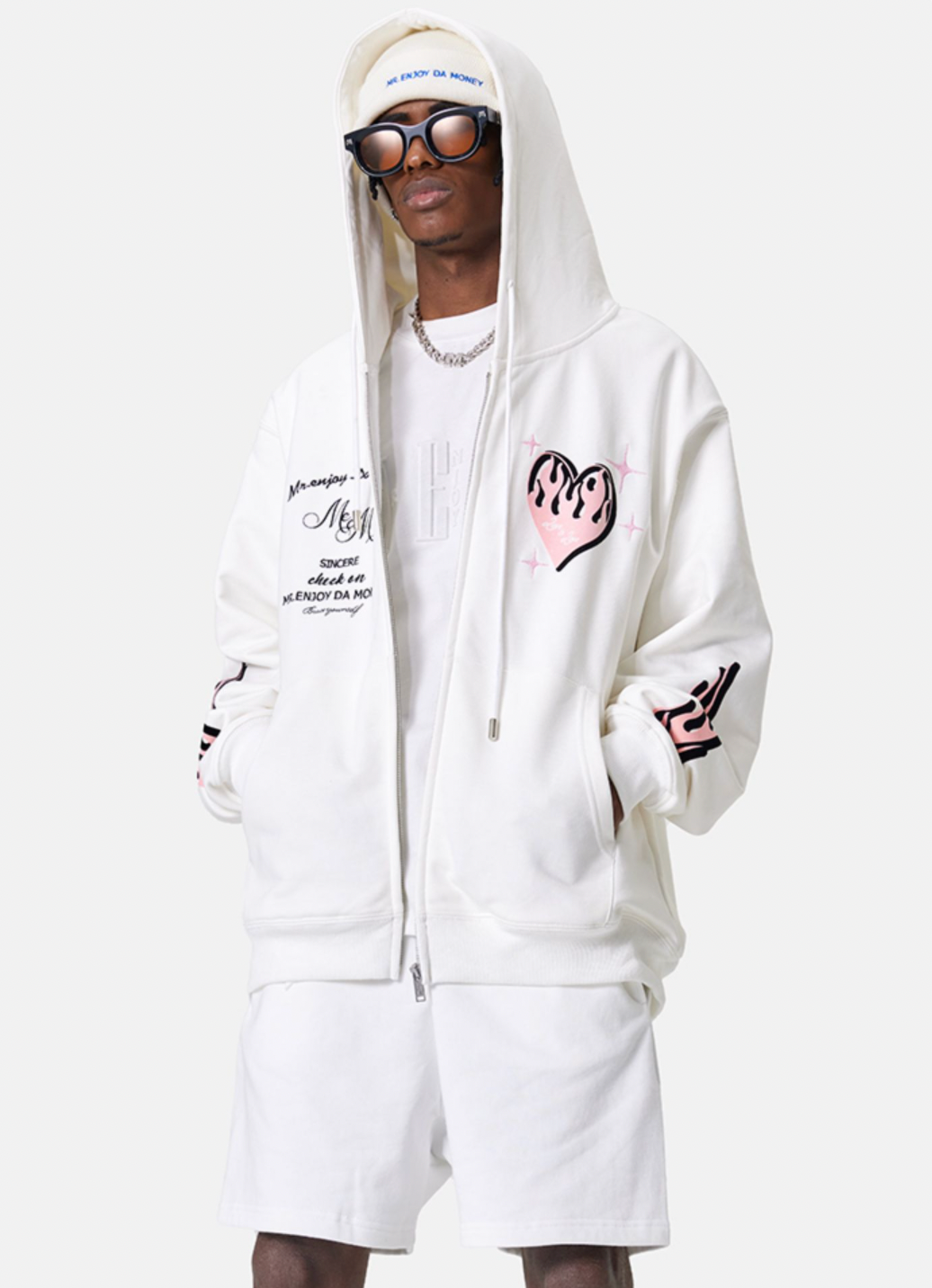 MEDM Love Zipper Hoodie