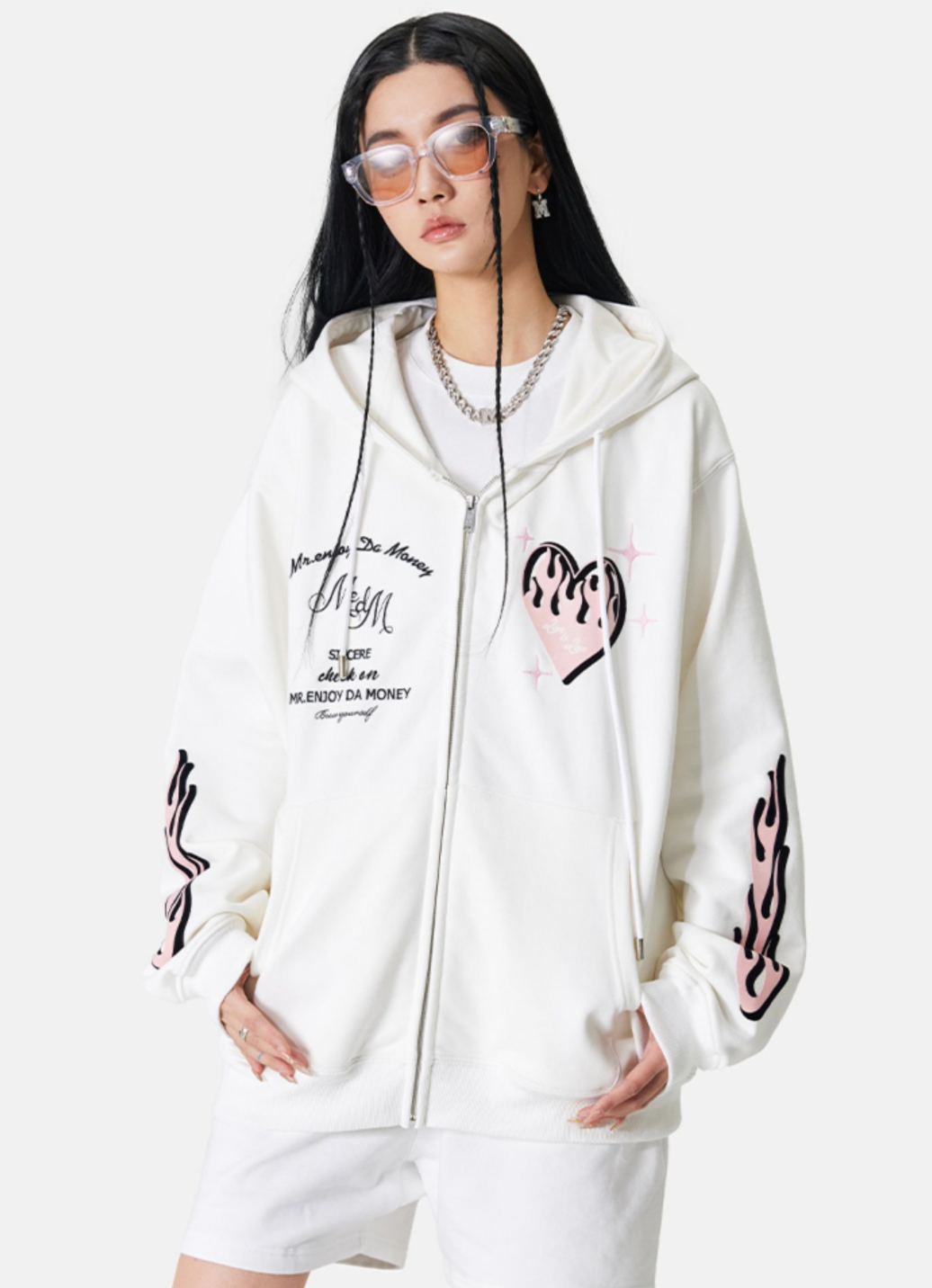 MEDM Love Zipper Hoodie