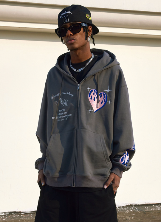 MEDM Love Zipper Hoodie