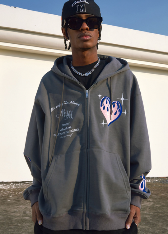 MEDM Love Zipper Hoodie