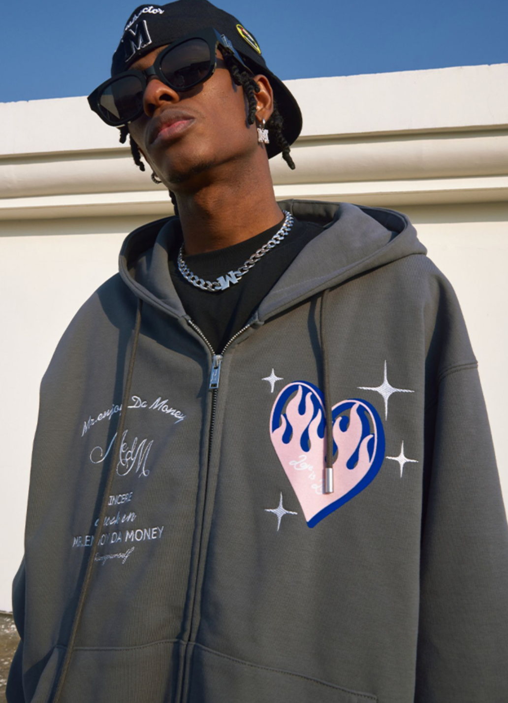 MEDM Love Zipper Hoodie