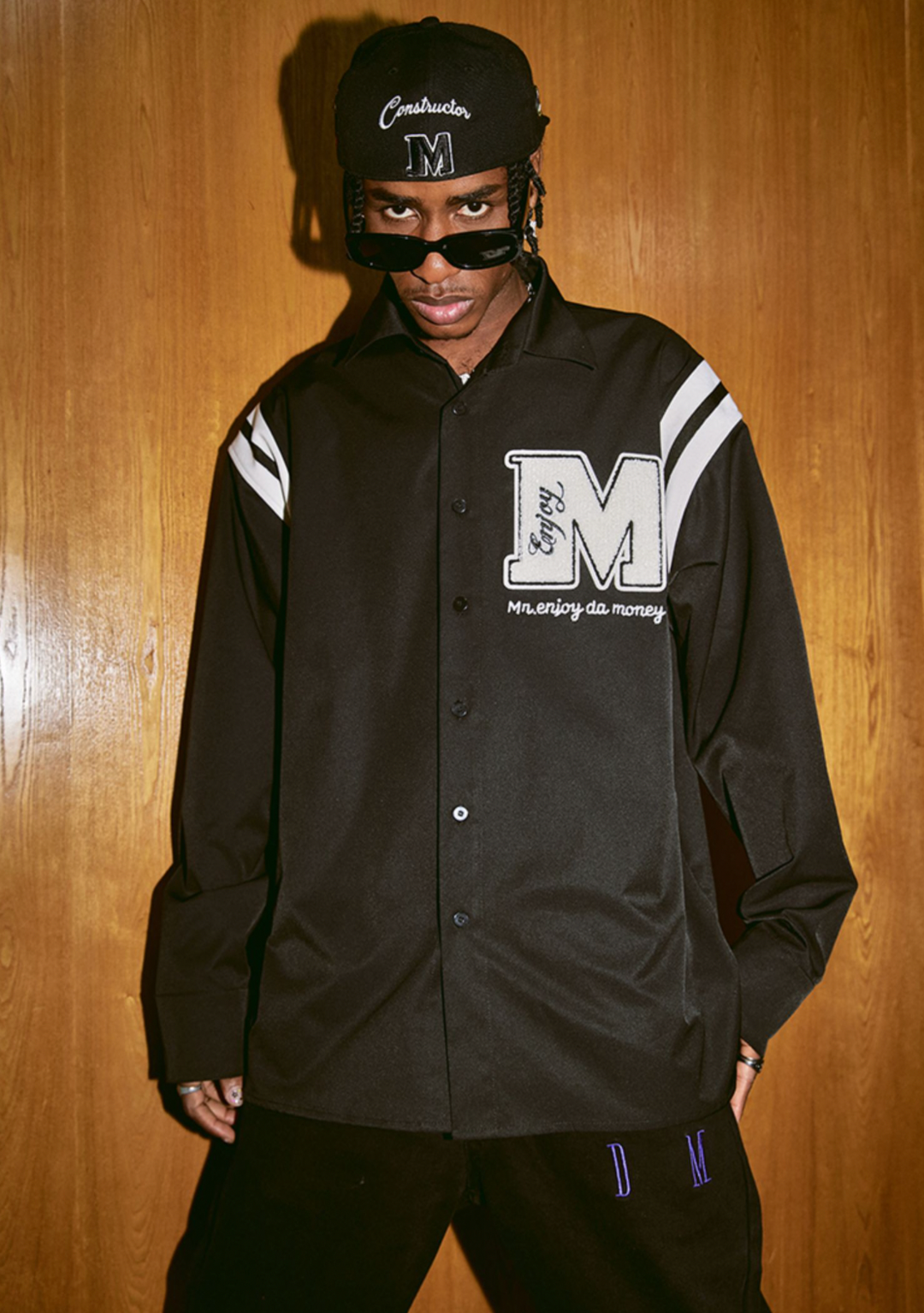 MEDM Lapel Striped Long Sleeves Shirt