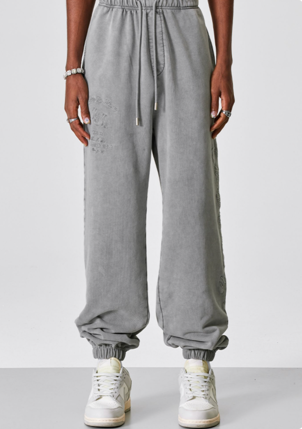MEDM Washed Embroidered Sweatpants