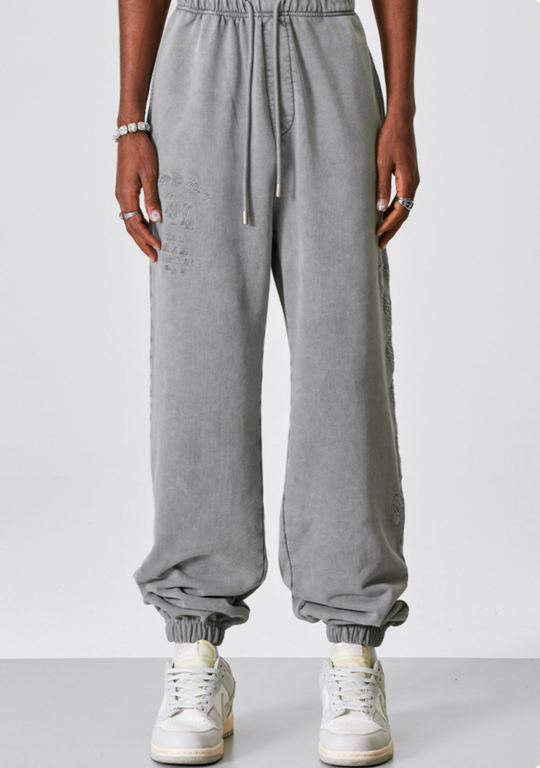 MEDM Washed Embroidered Sweatpants