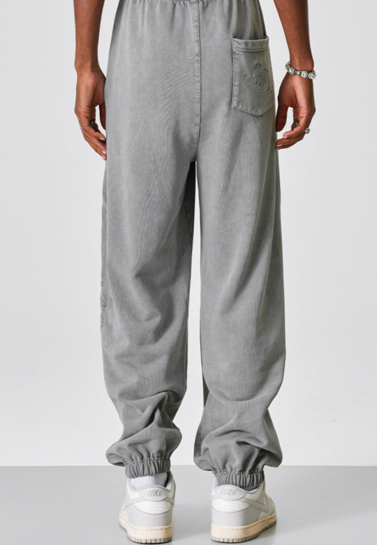 MEDM Washed Embroidered Sweatpants