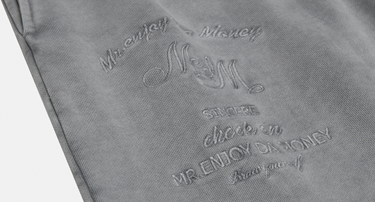 MEDM Washed Embroidered Sweatpants