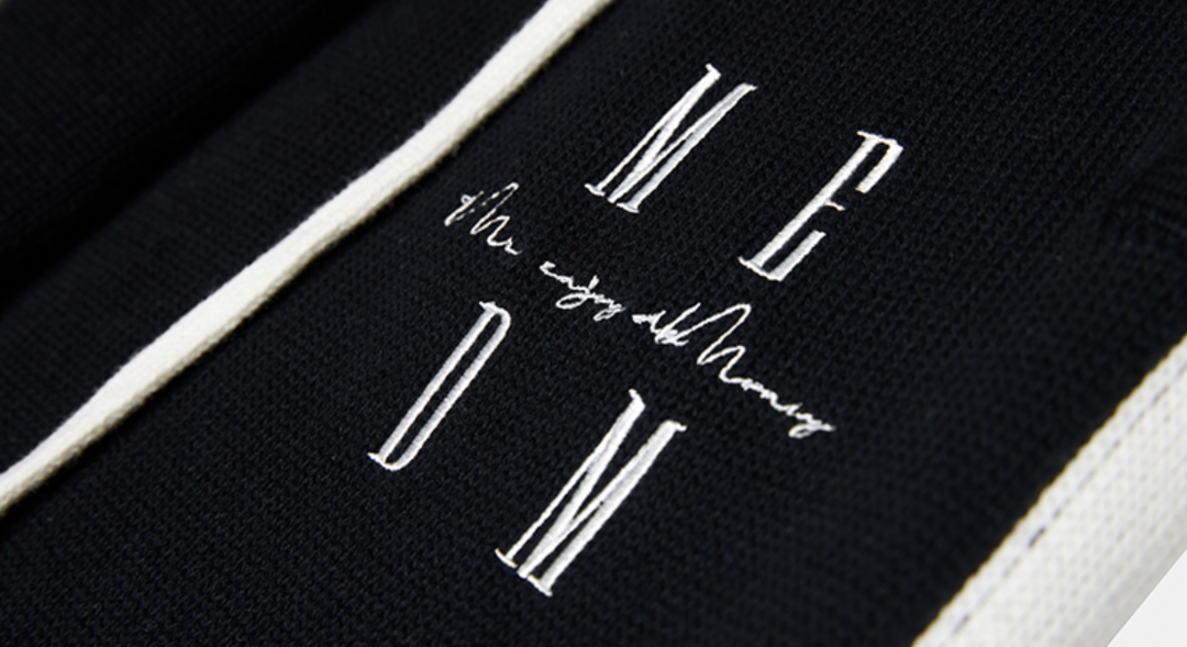 MEDM Contrast Color Drawstring Knitted Track Pants