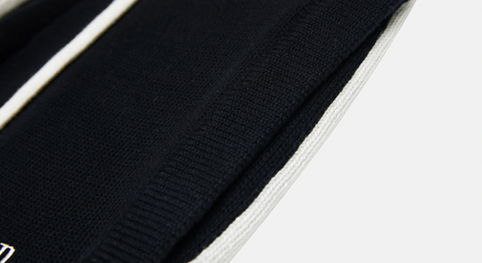 MEDM Contrast Color Drawstring Knitted Track Pants