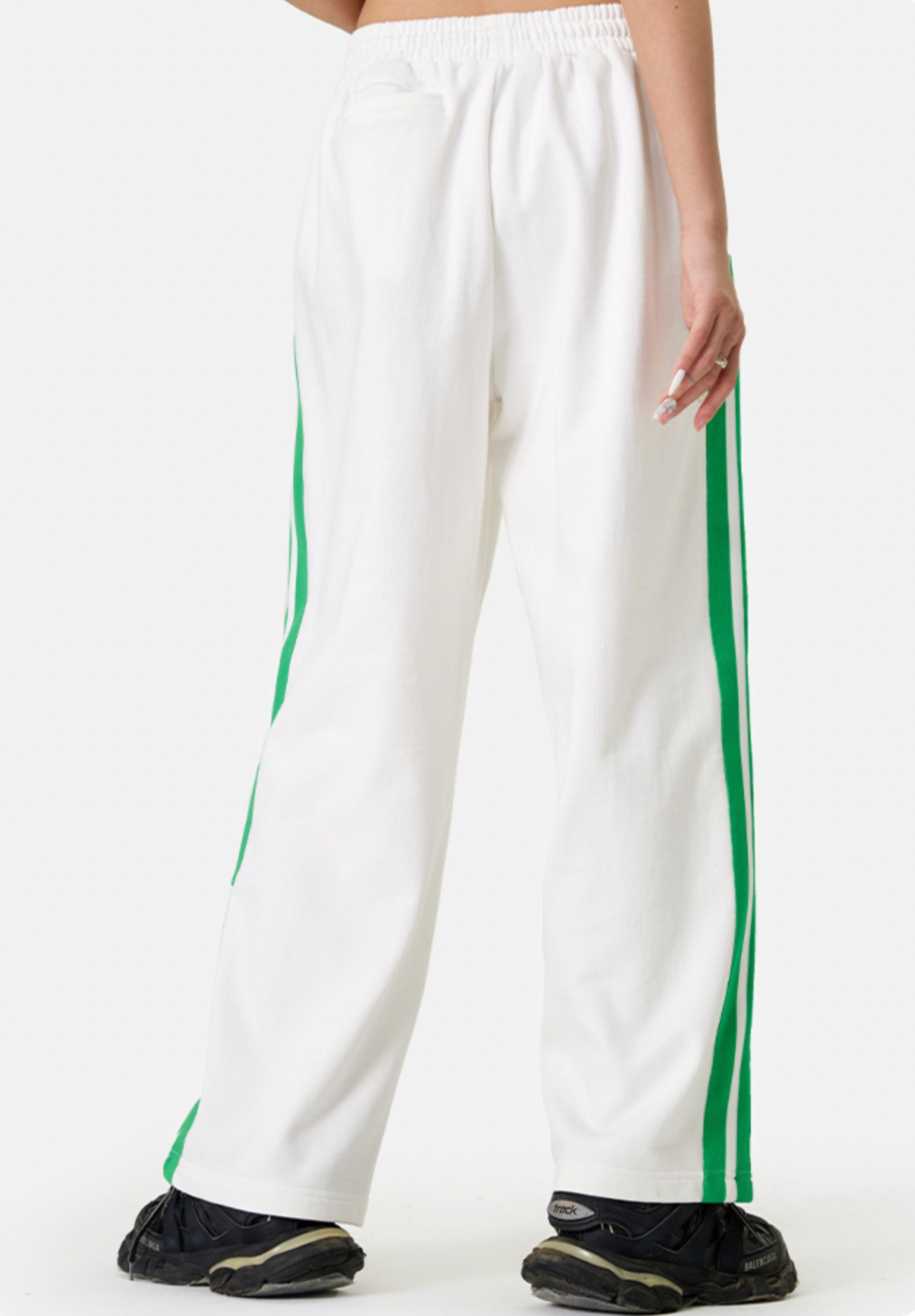 MEDM Wide Leg Contrast Color Track Pants