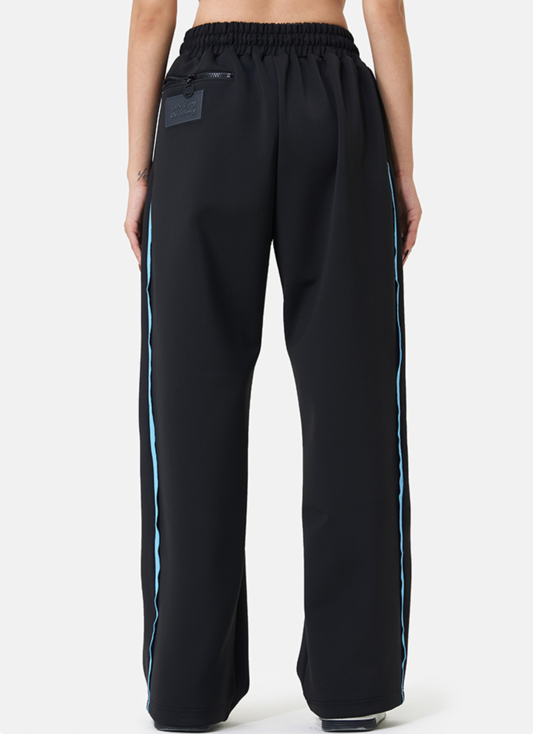MEDM Color Matching Wide Leg Track Pants