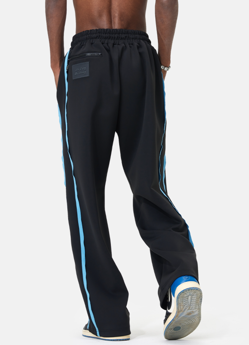 MEDM Color Matching Wide Leg Track Pants