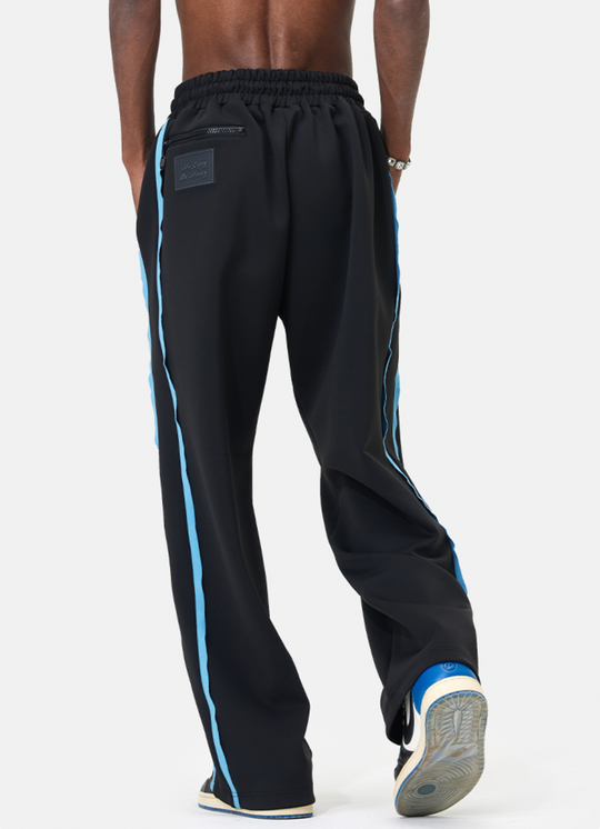 MEDM Color Matching Wide Leg Track Pants