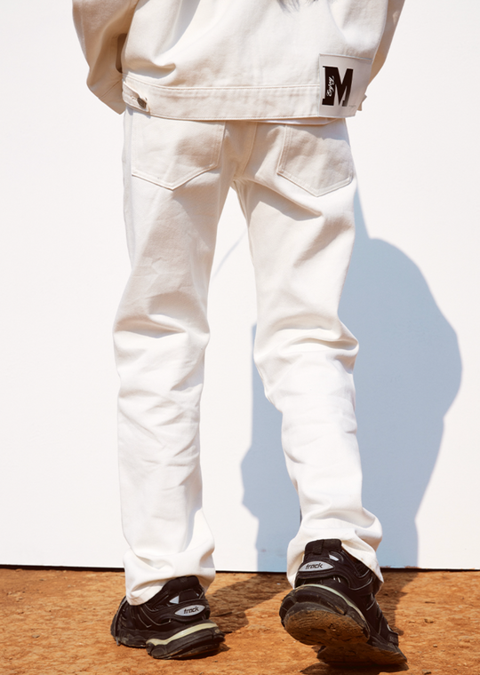 MEDM LOGO Embroidery Denim Pants