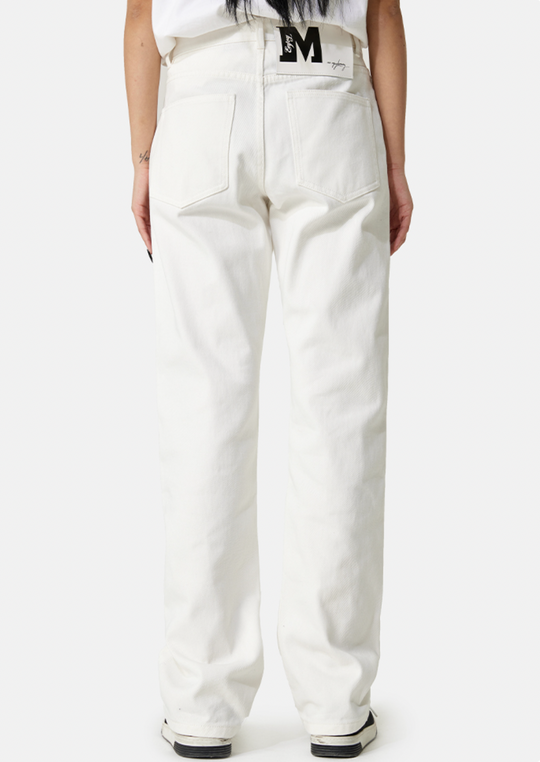 MEDM LOGO Embroidery Denim Pants