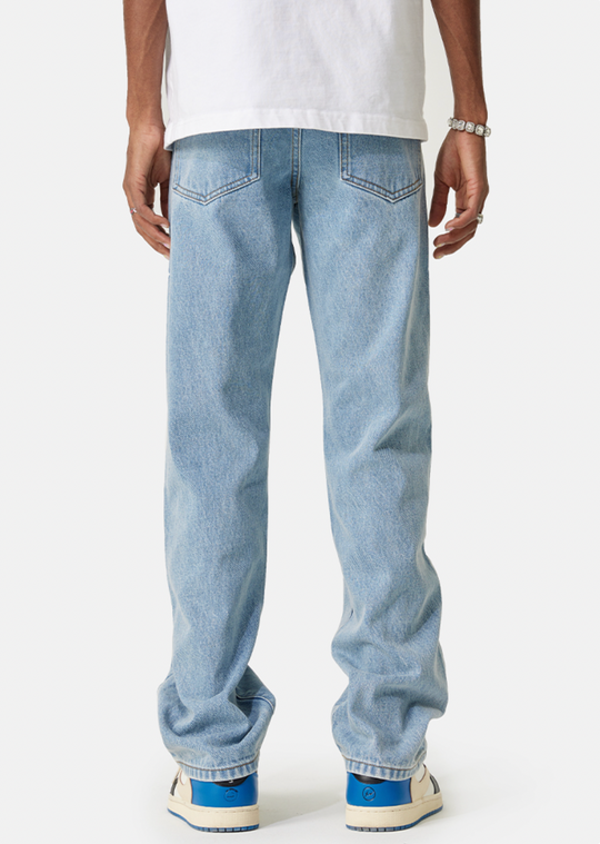 MEDM LOGO Embroidery Denim Pants