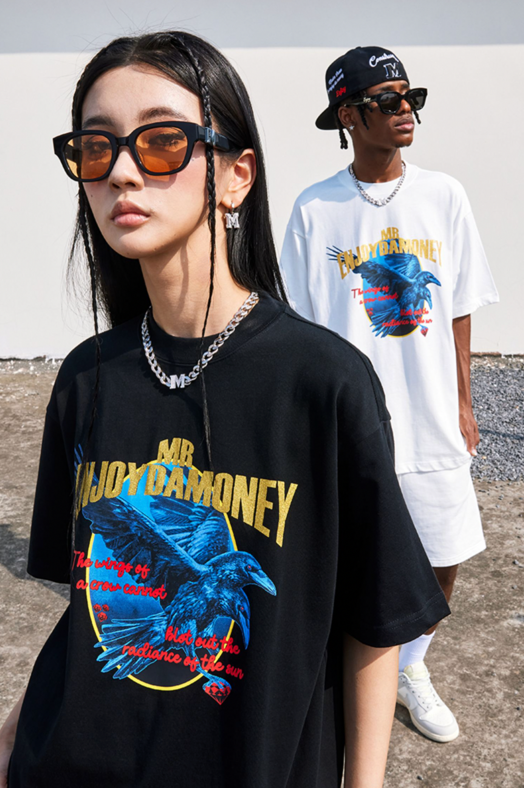 MEDM Bronzing Printing Gold Tee