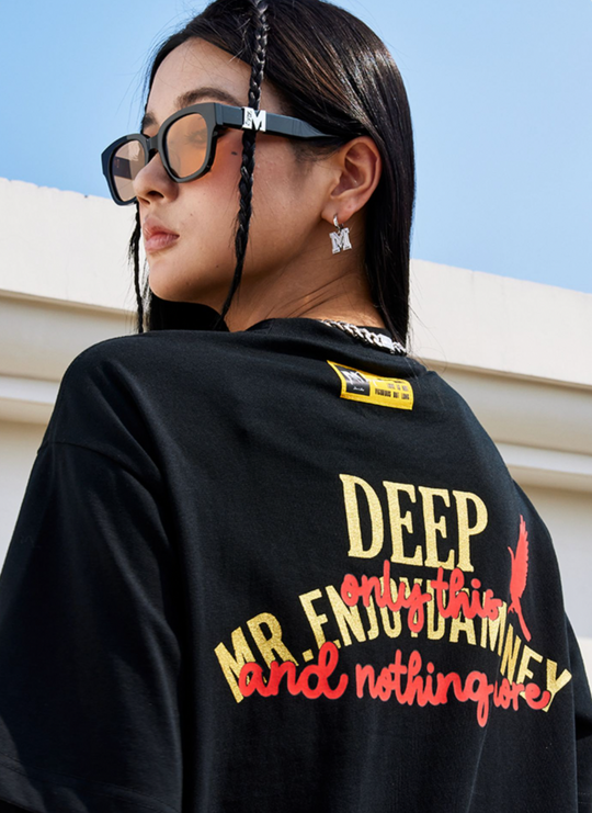 MEDM Bronzing Printing Gold Tee