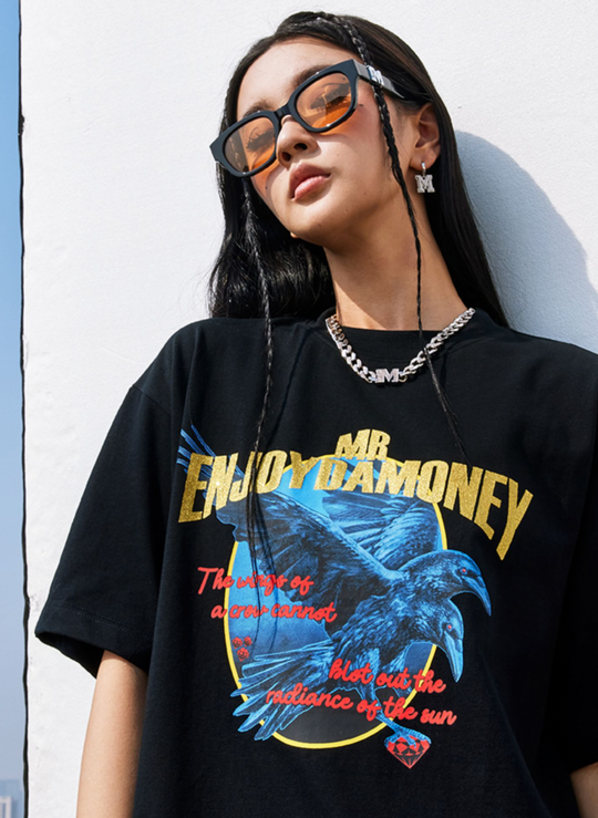 MEDM Bronzing Printing Gold Tee