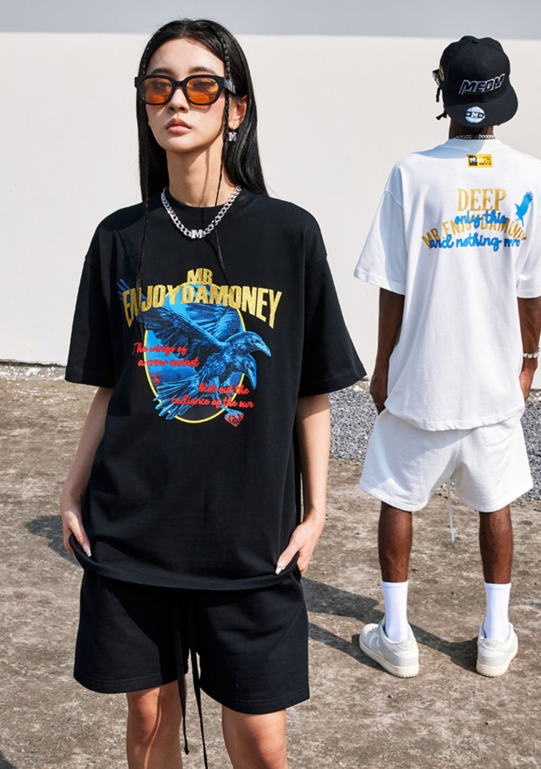 MEDM Bronzing Printing Gold Tee