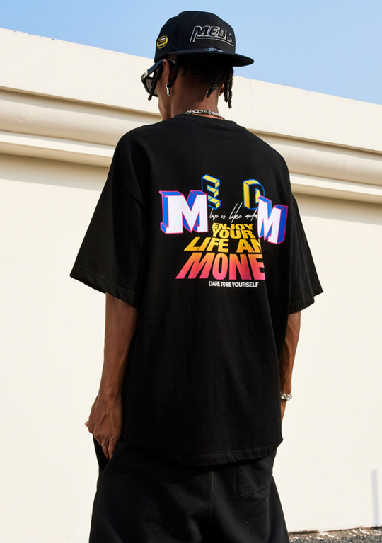 MEDM Gradient Electrostatic Flocking Tee