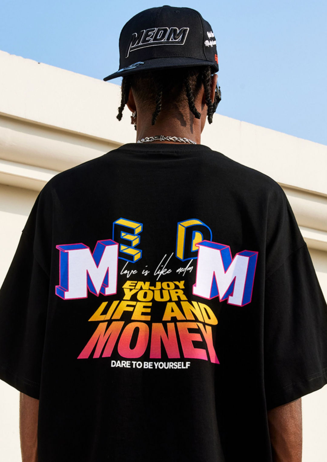 MEDM Gradient Electrostatic Flocking Tee